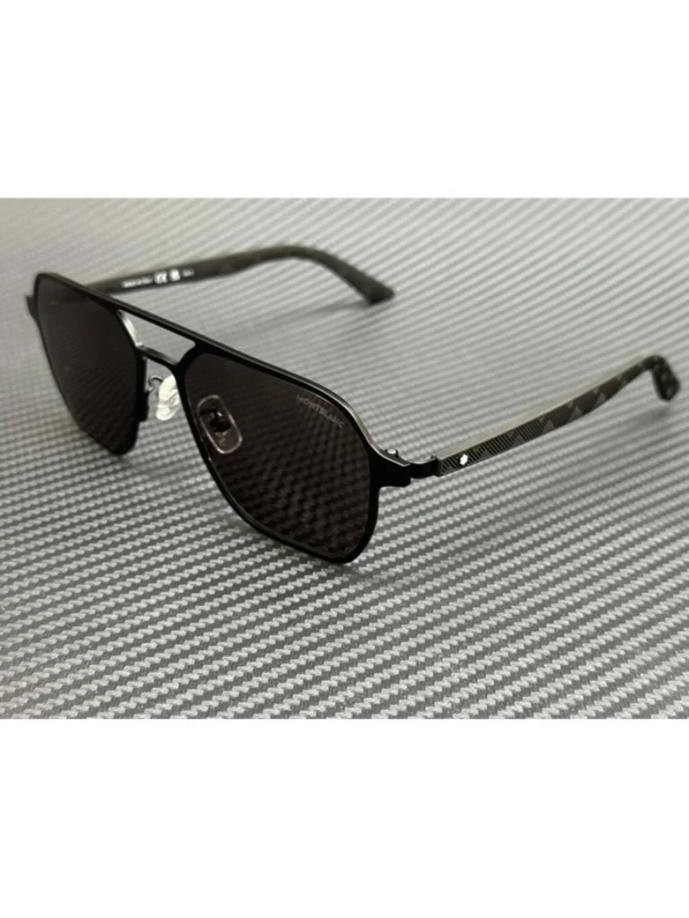 New Montblanc Men Black Sunglasses 56-17-145